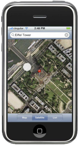 iPhone Google Map