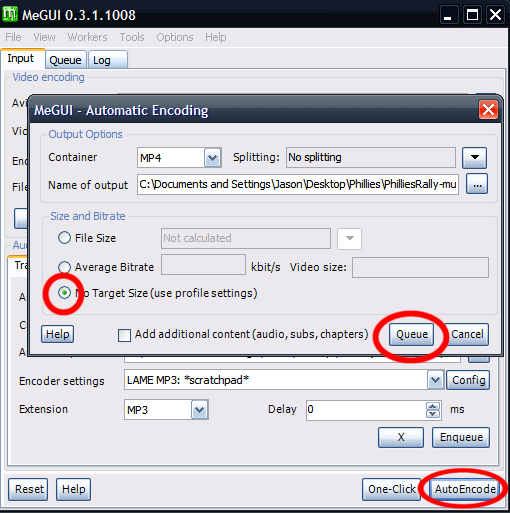 MeGUI Auto Encode